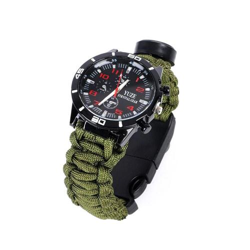 등산시계 야외 캠핑 다기능 밀리터리 시계 카키 WF855C3