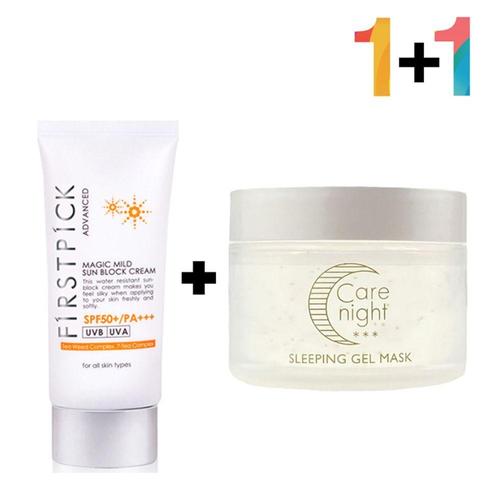 [셀럽하우스]안끈적이는 AROTKRFA 선 썬 크림 케어 나이트 시카 병풀잎수