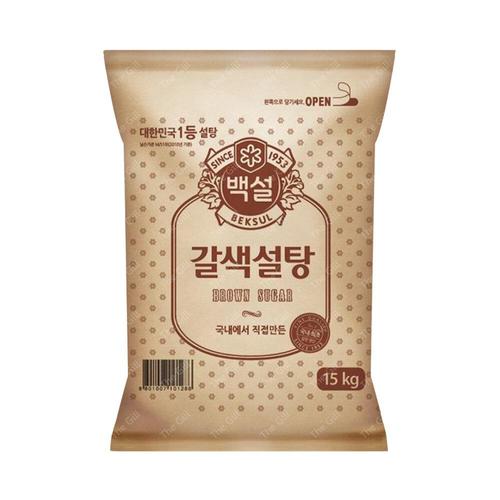 [가공식품센터(무)]CJ 백설 갈색설탕 15kg