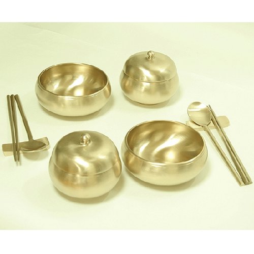 [특가][한국유기] 전통 옥바리 원앙세트 2인용-수저와 받침제외