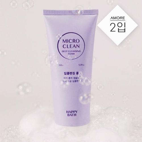 [더블유쇼핑]해피바스 마이크로미셀라 클렌징폼 150G 3종 2입 (옵션)_14034734_588827
