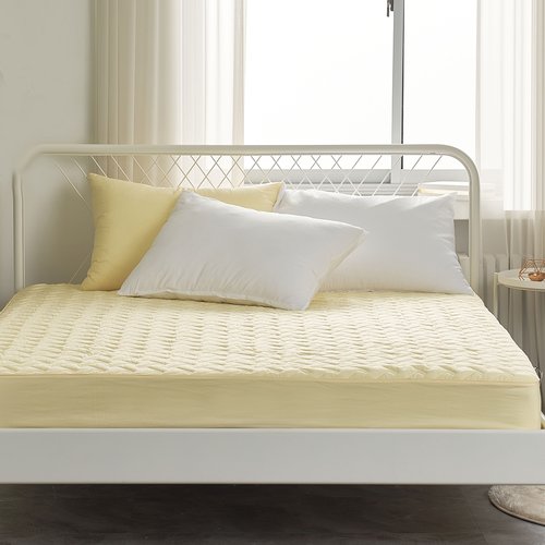 레아 마이크로워싱 알러지케어 누빔매트커버 SS 레몬