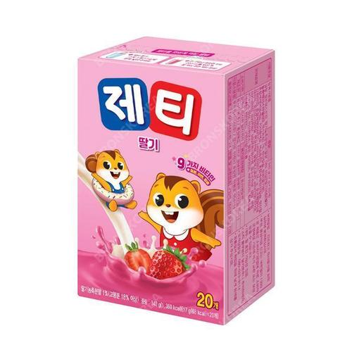[제티]동서 제티 딸기맛 20T 초코렛맛 바나나맛 간식 딸기우유 (12879917)