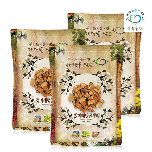 푸른들판 [푸른들판] 국내산 청미래 덩굴 뿌리 500g x3봉 토복령