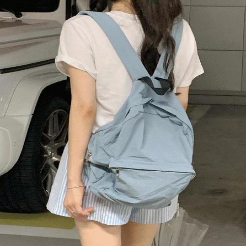 무배  나일론 파스텔 바스락 백팩 노트북 워너비뮤즈