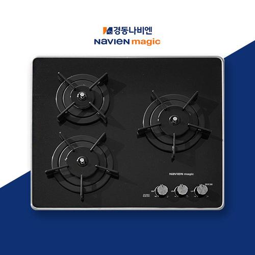 경동나비엔 정품 GRB-6303 빌트인 매립형 도시가스 LNG LPG 3구 가스레인지 쿡탑