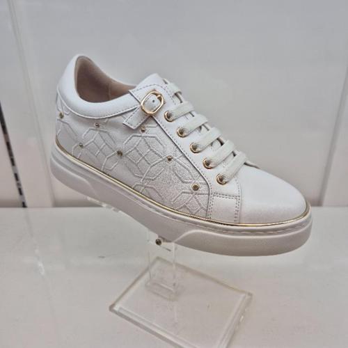 엘칸토 HC11 소가죽 여성 스니커즈 초경량 6cm 키높이 스니커즈 B7Y9U6V13