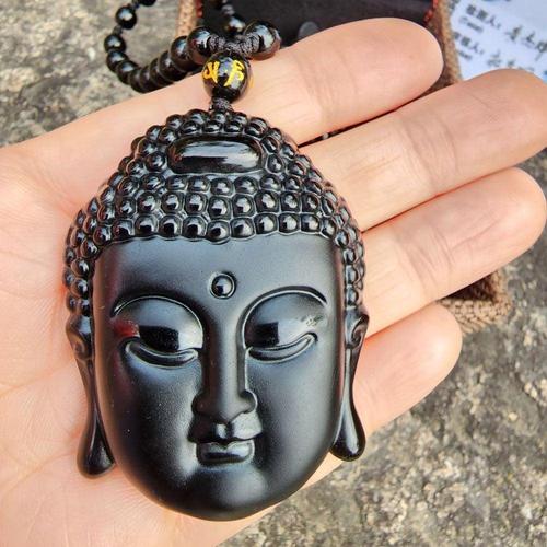 주식회사 금수저몰 석가모니 얼굴 부처님 목걸이 천연 원석 WB41937