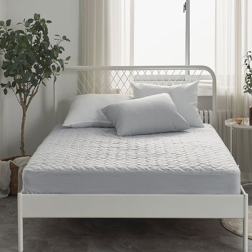 레아 마이크로워싱 알러지케어 누빔매트커버 Q 그레이