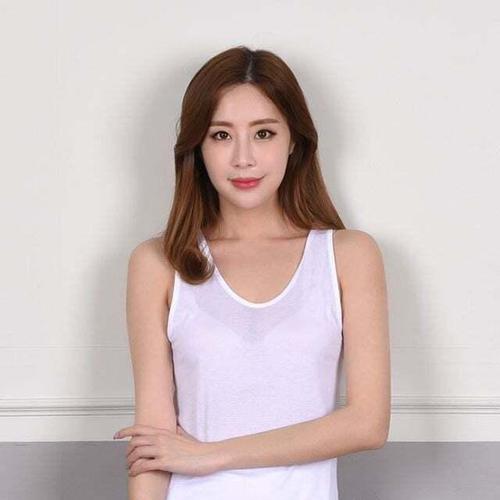 [셀럽하우스]120수 MPIL7897 엄마런닝 할머니 반팔러닝추천 민소매티