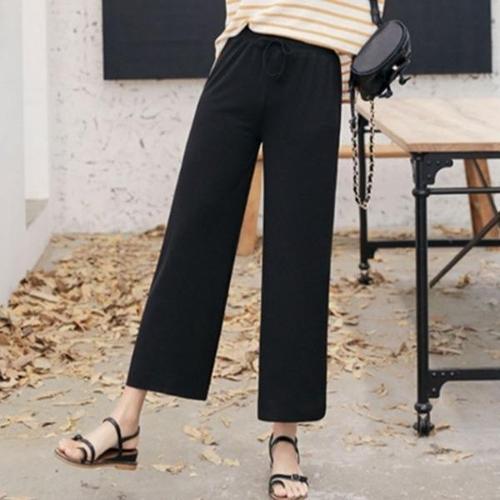 [엄지척]여자 여름 검정색 편한 학생 와이드팬츠 알바생_20138184_667501