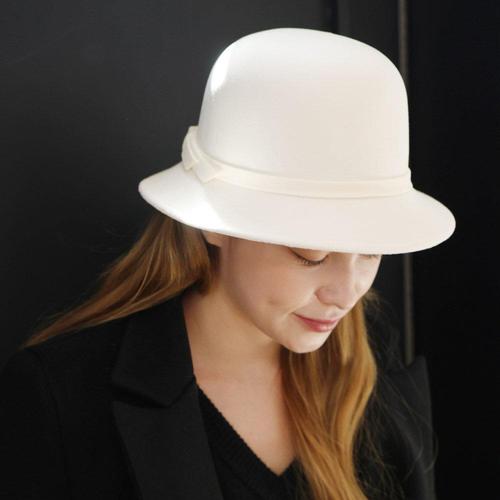 [루즈루나]이벨라 데일리 심플 여자 리본 클로슈햇 버킷햇 벙거지 모자