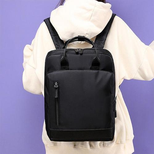 GAGGIA 여성 가벼운 노트북가방 손잡이 분홍색 백팩