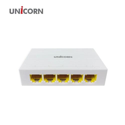 유니콘 5포트 기가 스위칭허브 공유기 랜선스위치허브 DG-500GIGA WFLX5P3