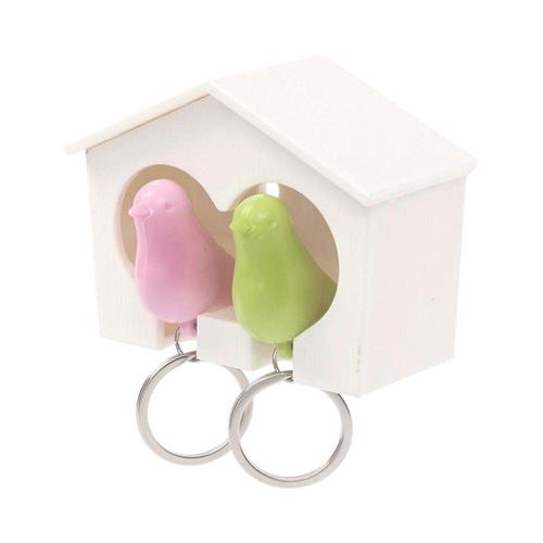 [셀럽하우스]버드 KKEZUVKA 열쇠고리 케이스 (핑크 그린) DK37