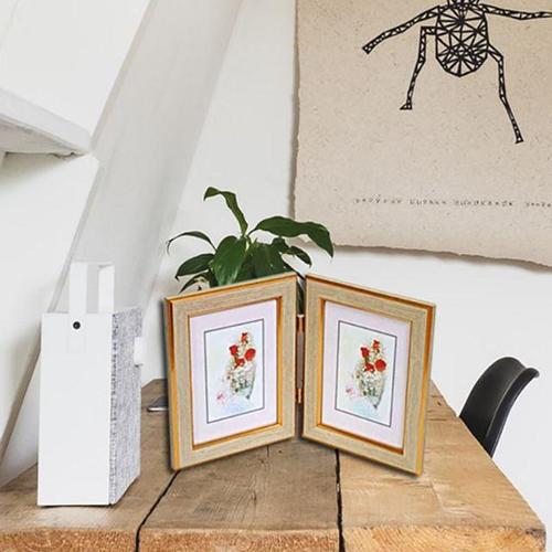 (모든액자) 6x8 사진액자(경첩)_ MS미색/MS오크 W76389B