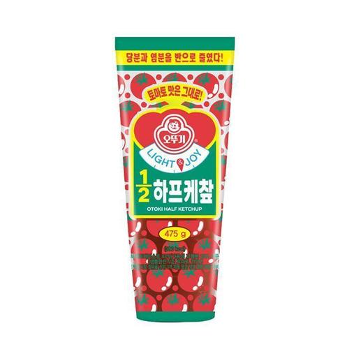 [오뚜기]오뚜기 LIGHTJOY 1/2 하프 케찹 475g 저당 저칼로리 소스 (37456884)