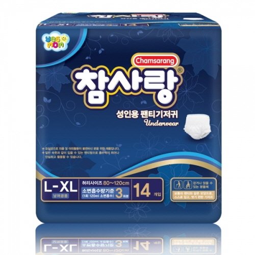 [참사랑]팬티형 프리미엄(대형) 14px8팩=112개/성인용기저귀/요실금팬티
