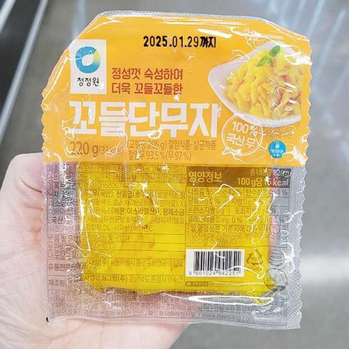 청정원 꼬들 단무지 220g 800449