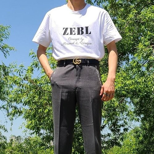 [제로블라썸] 컨셉 로고 티셔츠 (WHITE)