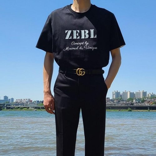 [제로블라썸] 컨셉 로고 티셔츠 (BLACK)