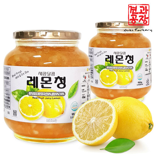 [대륙유통]새콤달콤 레몬청 950g 2병