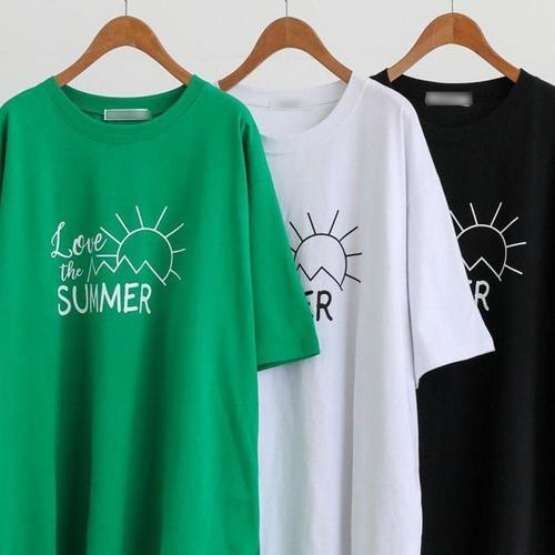 셀러허브 [HYIJOUEU_4B]Leim 여성 빅사이즈미시옷 반팔티