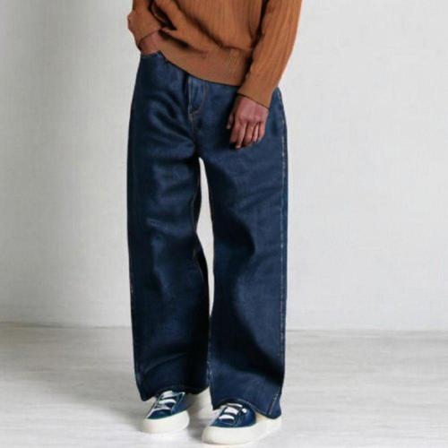남성 와이드핏 데님 팬츠 캐주얼 청바지 바지 남자용 WFLM80Q