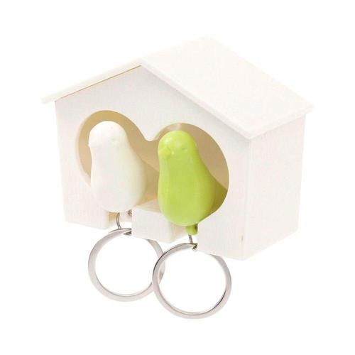 [셀럽하우스]버드 GADDTABT 열쇠고리 케이스 (그린 화이트) DK34