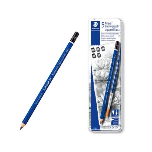 에이치플러스몰 스테들러 마스 100A 전문가용 수채 연필 6본세트 (WBECB42)