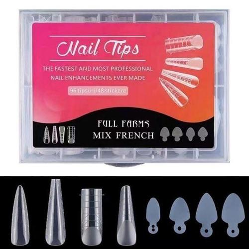 네일폼팁 디자인 네일 연장 아트 스탬프 듀얼 가이드