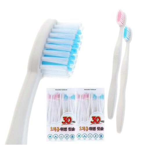 [알티피아]일회용 위생칫솔 60개 손님용 업소용 모텔용 휴대용 (WC0DB32)