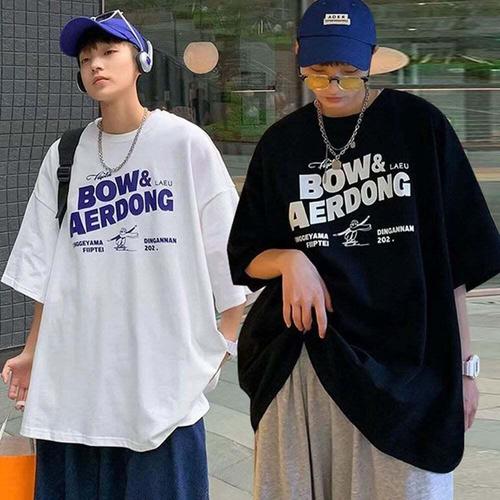 [셀럽하우스]남자 WENA2919 영문 레터링 반팔 티셔츠 여름 캐주얼 라운드넥