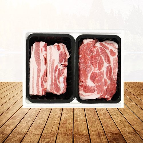 [명절][팜쿡] 돈구이선물세트(삼겹살400g+목삼겹400g)