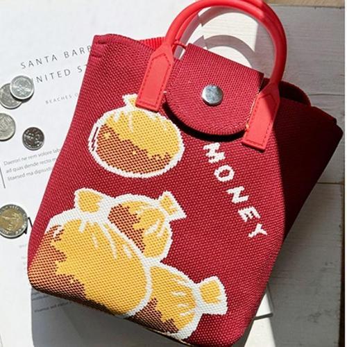 [라일리] Rly 토트크로스 귀여운 미니 크로스 가방 와인