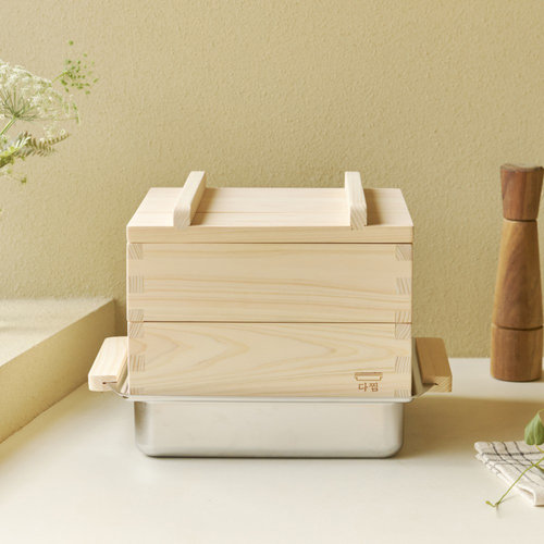 동서가구 다찜 편백나무찜기 2단 세트 DF925235