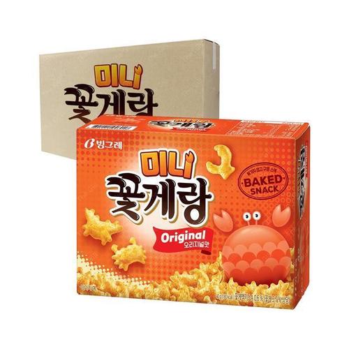 [대용량과자][과자센타]TQH-[박스]빙그레 미니꽃게랑 40g 20입 (13954916)