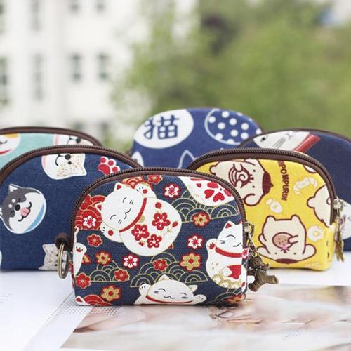 [보리보리][조이멀티]네코포켓 동전 엔화 이어폰 다용도 미니파우치 206018