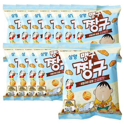 삼양전기산업사 삼양 맹구 짱구 소금빵 85g X 12개 스낵 봉지 과자 간식