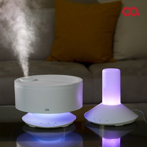 오아 플렌티무드 미니 가습기 7가지 무드등 소형 초음파 원룸 안방 세척편한 통세척 가정용