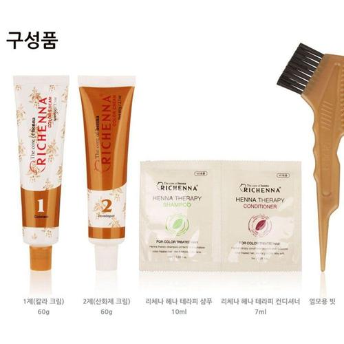 기타제조사 [셀럽하우스]리체나 CVXCCIYT 헤어염색약 칼라 크림 헤나 5MB 적갈색