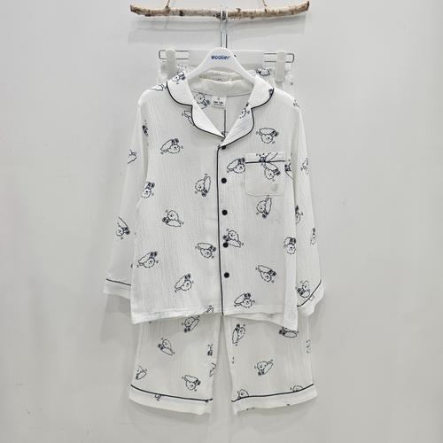 [에꼴리에][시흥모다] 에꼴리에 주니어 댕댕이 소프트 파자마 세트 26OP751_SH