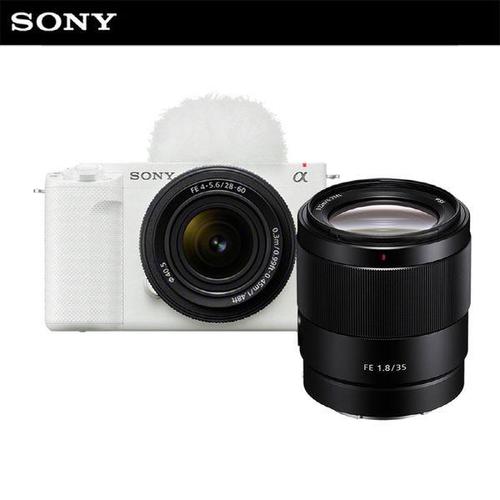 [소니]카메라 ZV-E1L 화이트 (SEL2860 렌즈킷) + SEL35F18F 단렌즈 패키지 / 풀프레임 브이로그 알파