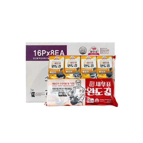 새우표 완도 프리미엄 도시락김 4g x 128봉