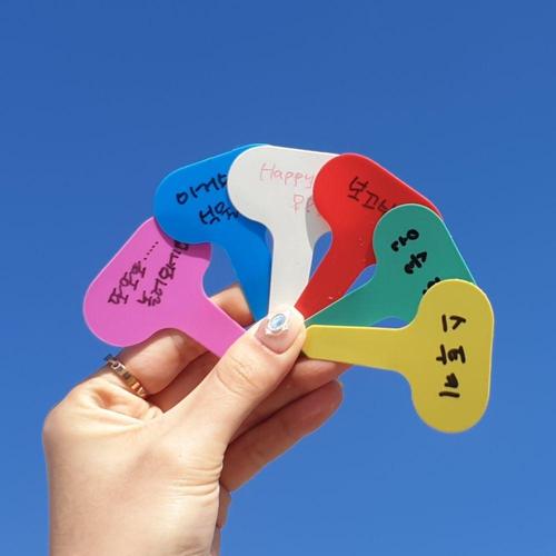 화분픽 T형 식물 라벨 이름표 중 100P WFJ0SOQ