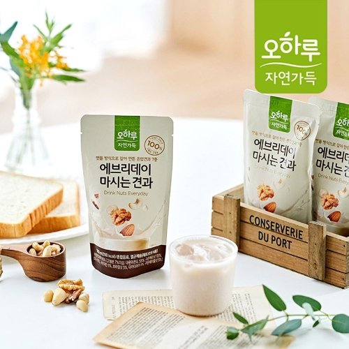 농업회사법인(주)두리두리 [오하루 자연가득] 오트밀 쉐이크 12입 (1박스)/건강한 7곡/ 3無! 설탕,합성향료,합성첨가물NO