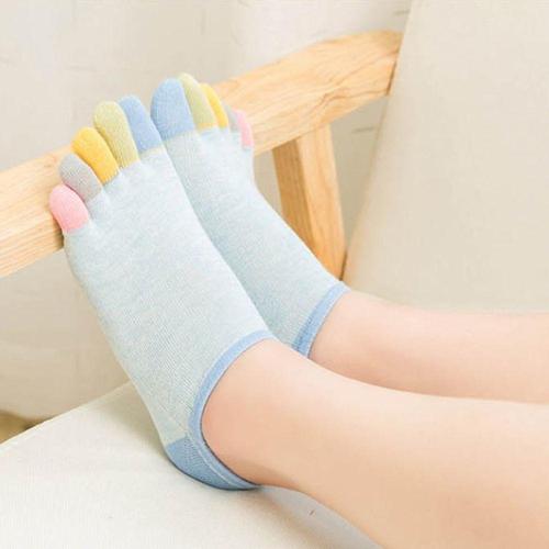 여성 데일리 컬러 발가락양말 1켤레 단목 패션 삭스 WE41934