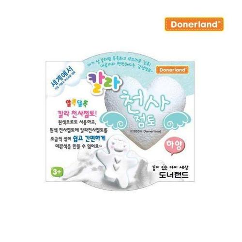 상세참조 칼라점토놀이 천사점토30g 하양 2P 칼라점토 아동미술놀이 칼라점