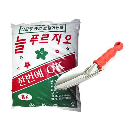 분갈이 모종삽 세트 (분갈이흙 스텐모종삽) 배양토 (W08371F)
