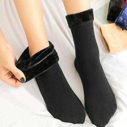 남녀 겨울 도톰한 기모 양말 1켤레 방한 보온 털양말 WE41931